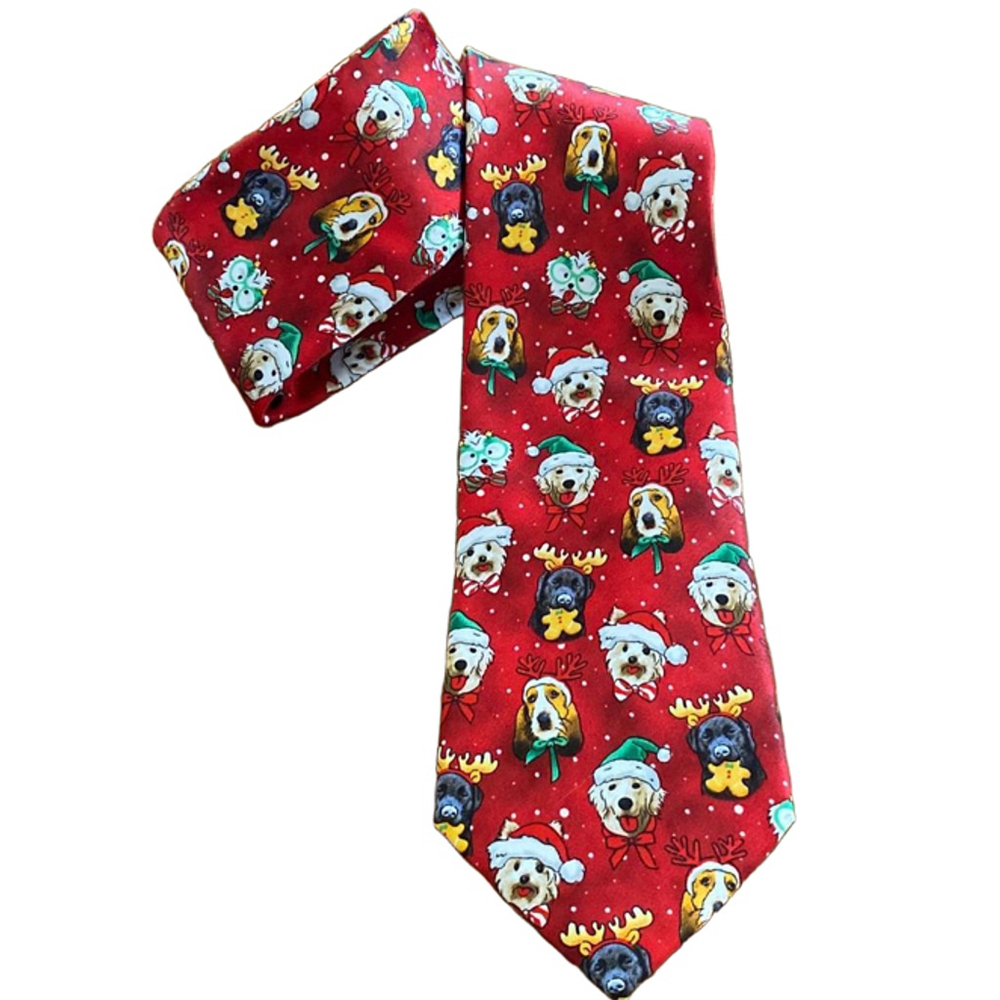 Men's Tie Tales Tie, Red, One Size